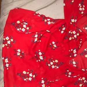 Open shoulder blouse